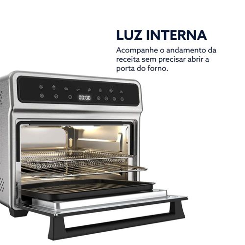 Forno Elétrico Air Fryer 2 em 1  25L Inox 220v Oster