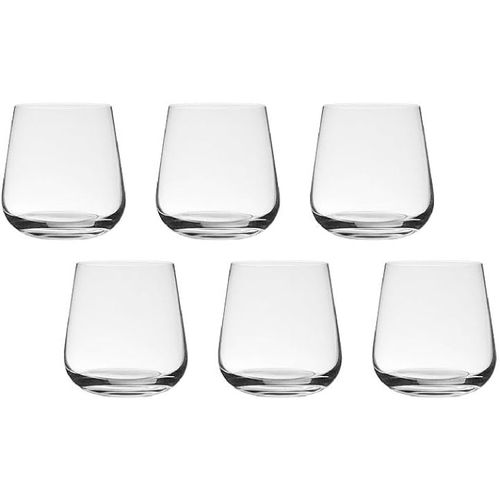 6 Copos Ardea Baixos de Cristal 320ml Bohemia