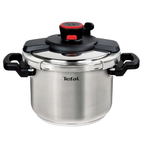 Panela de Pressão Unique 6L 2em1 em Inox Tefal