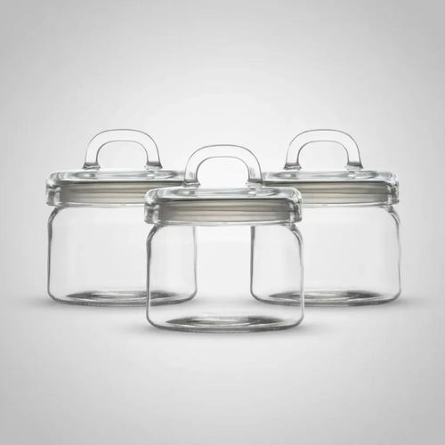 3 Potes com Tampa Redondo Vidro 750ml Maxwell & Williams